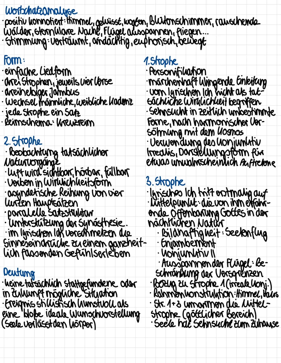 Mondnacht Eichendorff Analyse: Bedeutung, Stilmittel und Interpretation