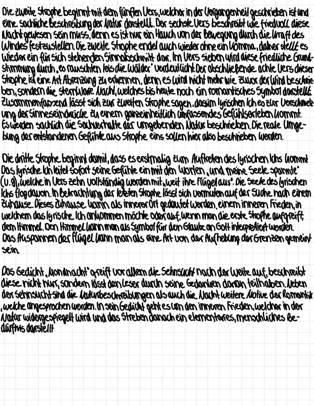 Joseph von Eichendorf
- Mondnacht
Es war als hätt der Himmel
Die Erde still geküsst,
Dass sie im Blütenschimmer
Von ihm nun träumen müsst'.
