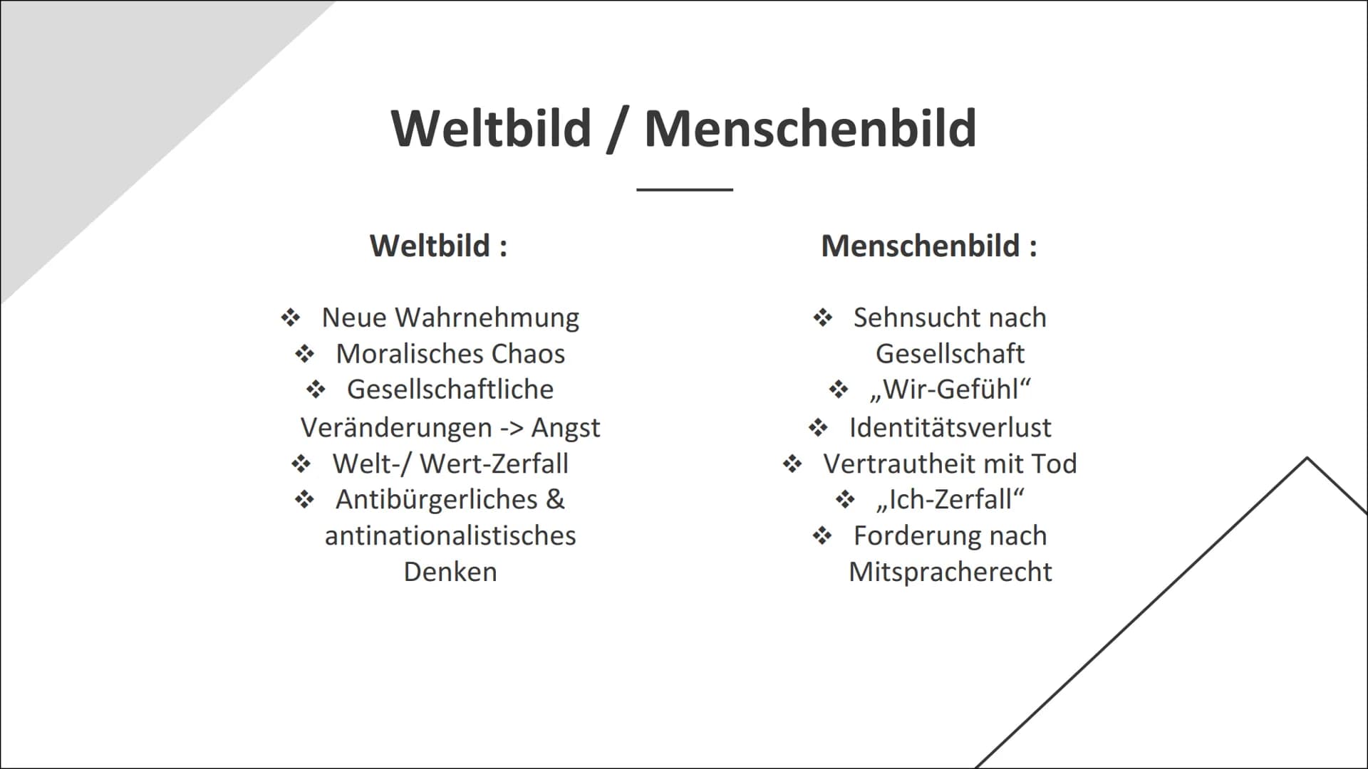 EXPRESSIONISMUS
von Alea Carlotta Gelbe & Paula Orf Inhalt
01
02
03
04
Expressionismus
Im Allgemeinen
Expressionismus
Explizit in der Kunst
