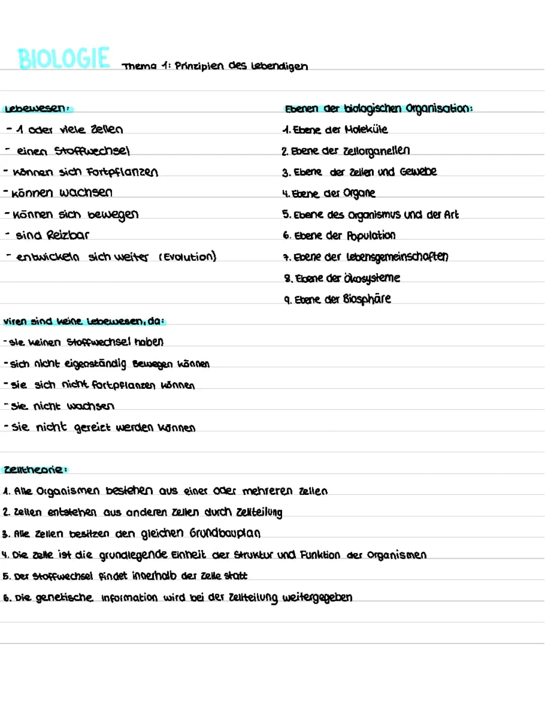 Zellen und Zellorganellen/Mikroskopie/Endosymbiontentheorie/Zelldifferenzierung 