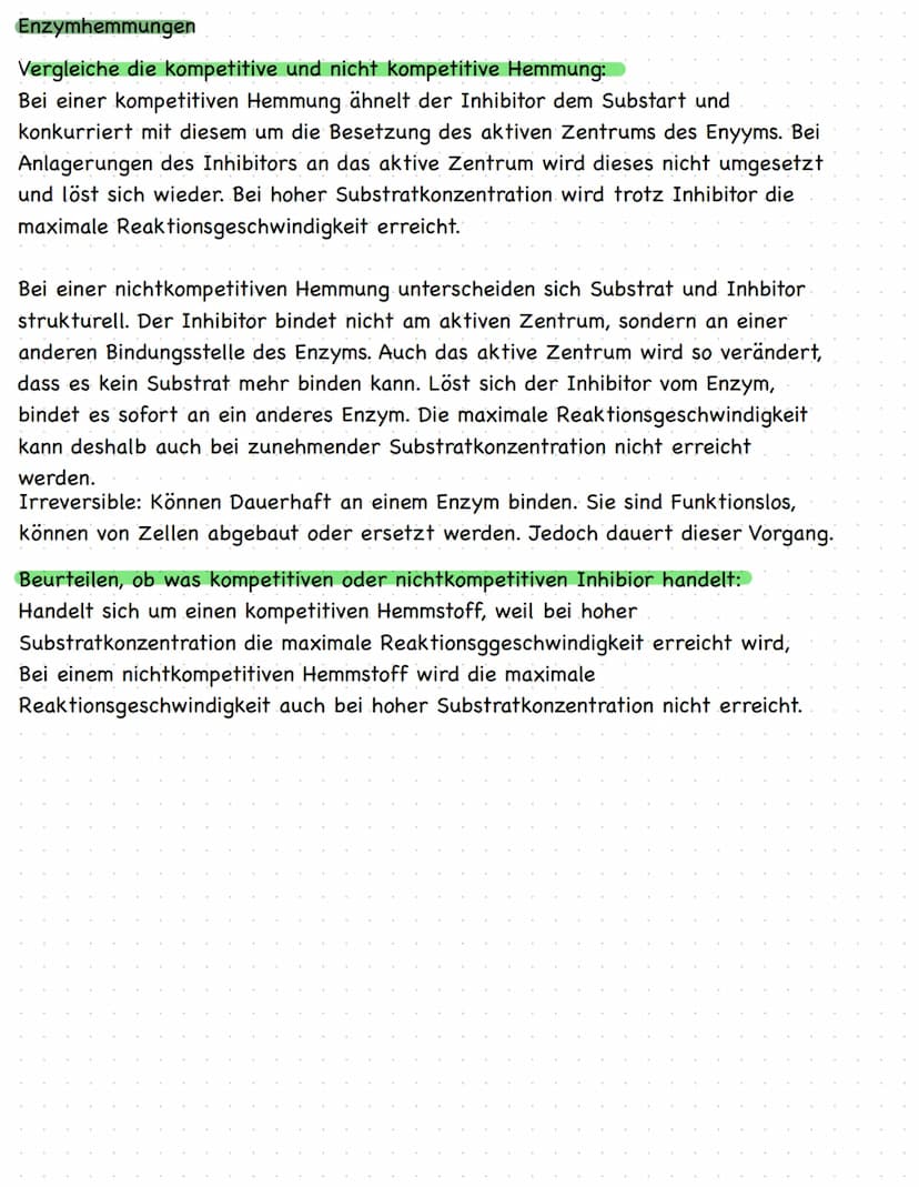 KLAUSURVORBEREITUNG
Struktur einer Aminosäure mit funktionellen Gruppen
Aufbau von Proteinen
Themen:
●
● Enzyme als Biokatalysatoren
Substra