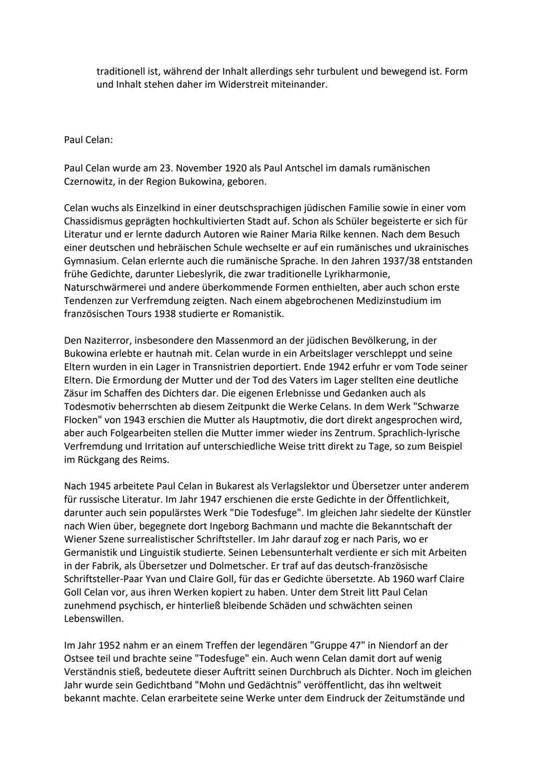 Lyrik Zusammenfassung
Eichendorff:
Biografie
Joseph von Eichendorff war einer der bedeutendsten Dichter und Schriftsteller
der Romantik. Er 