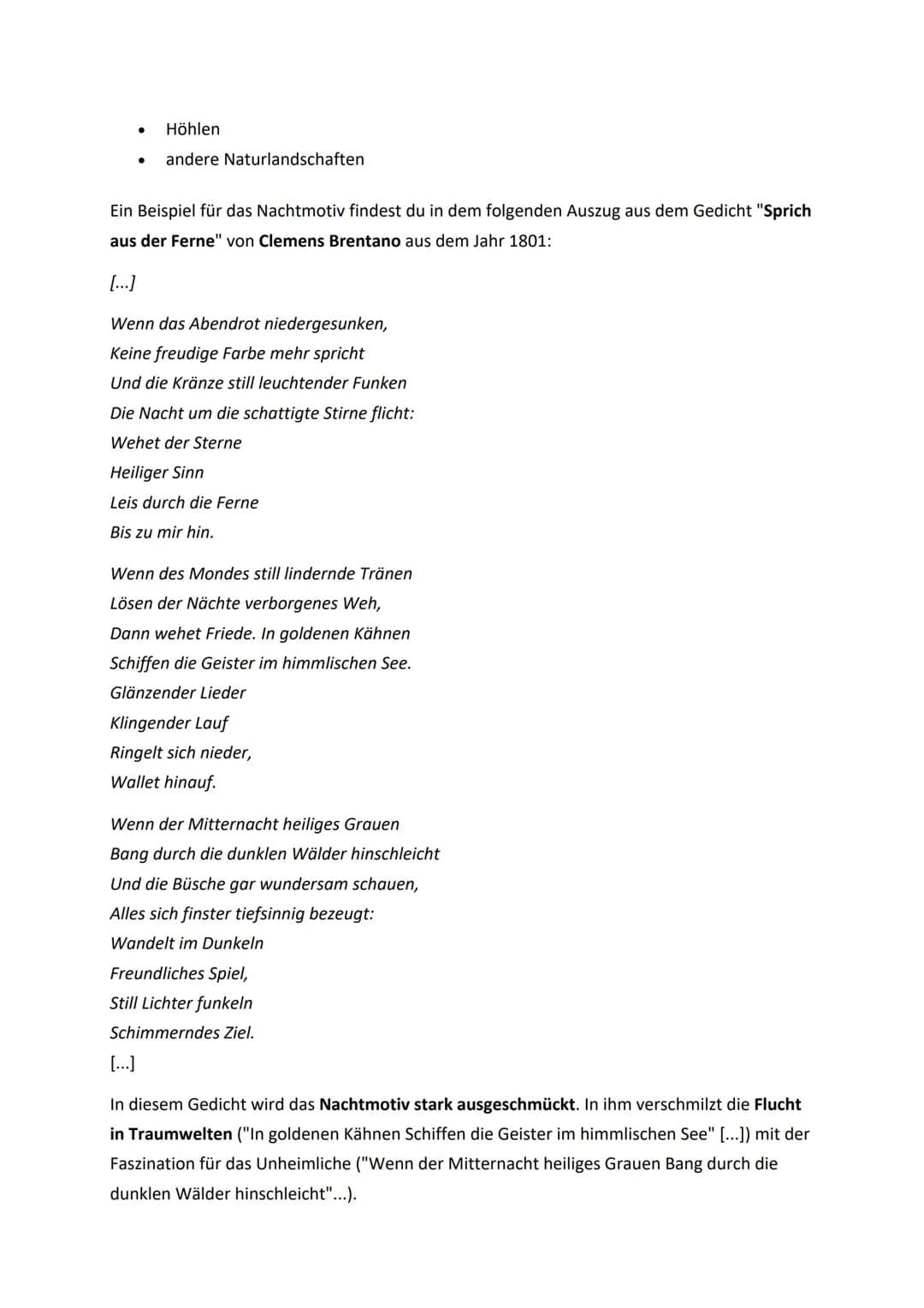 Lyrik Zusammenfassung
Eichendorff:
Biografie
Joseph von Eichendorff war einer der bedeutendsten Dichter und Schriftsteller
der Romantik. Er 