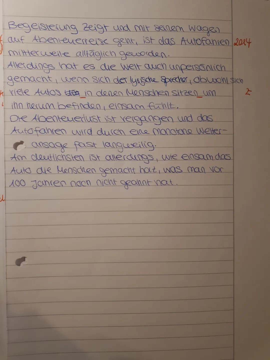 Mit dem Motiv des Autos beschäftigt sich Oskar
Kanehl in seinem Gedicht Auto " (1914). Auch
Nara Bassong greift dieses Thema in ihrem Gedian