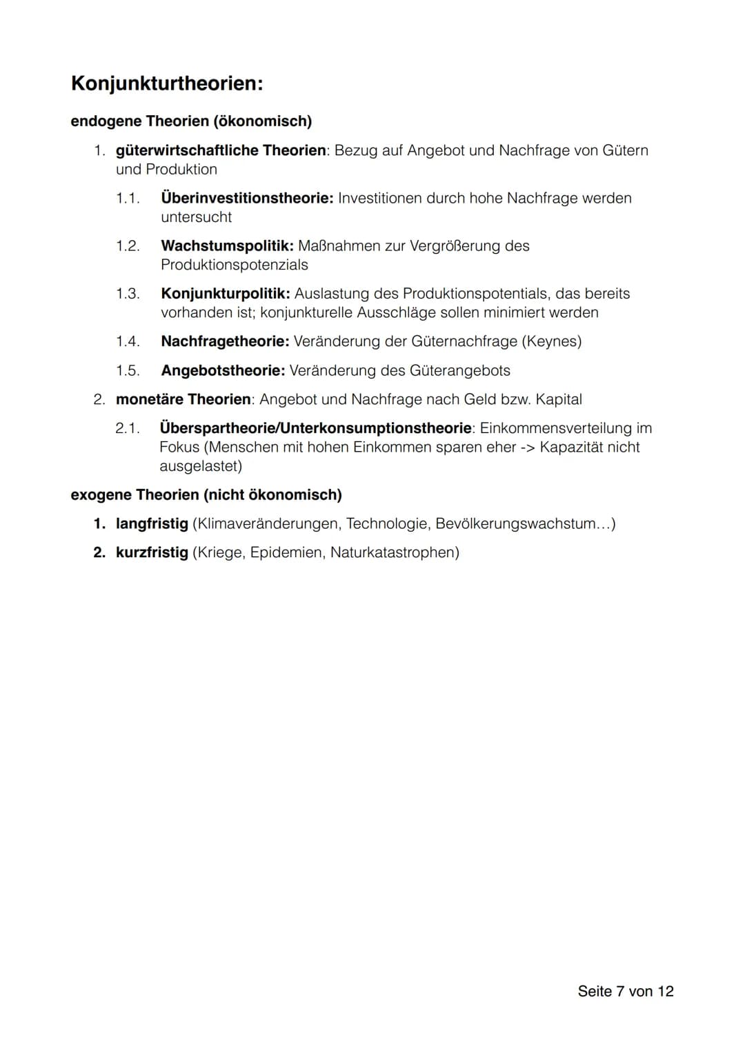 Konjunktur:
-
mit Veränderungen des wirtschaftlichen Wachstums sind wirtschaftliche, soziale,
ökologische und politische Folgen verbunden
ök
