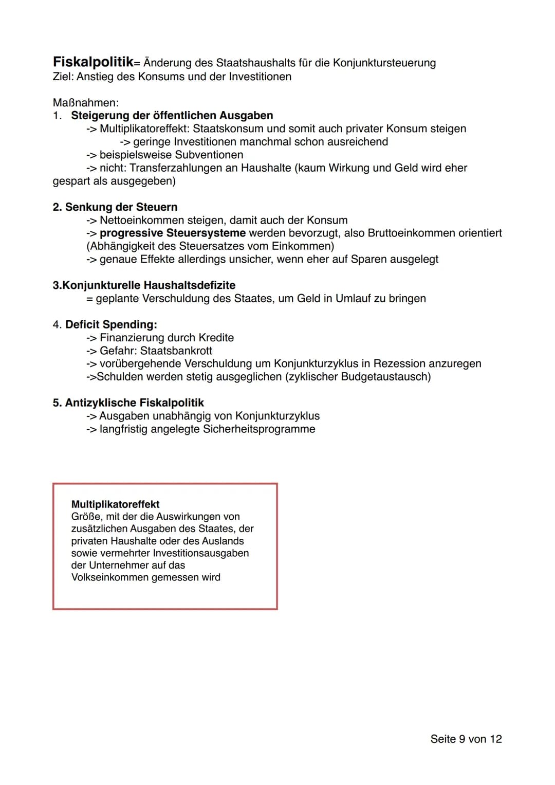 Konjunktur:
-
mit Veränderungen des wirtschaftlichen Wachstums sind wirtschaftliche, soziale,
ökologische und politische Folgen verbunden
ök