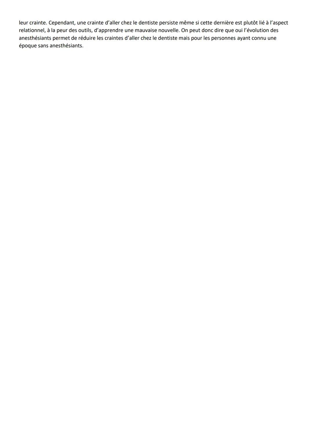 # Grand oral question 1: En quoi l'évolution des produits anesthésiants permet de réduire les craintes d'aller chez le
dentiste ?

De la sim