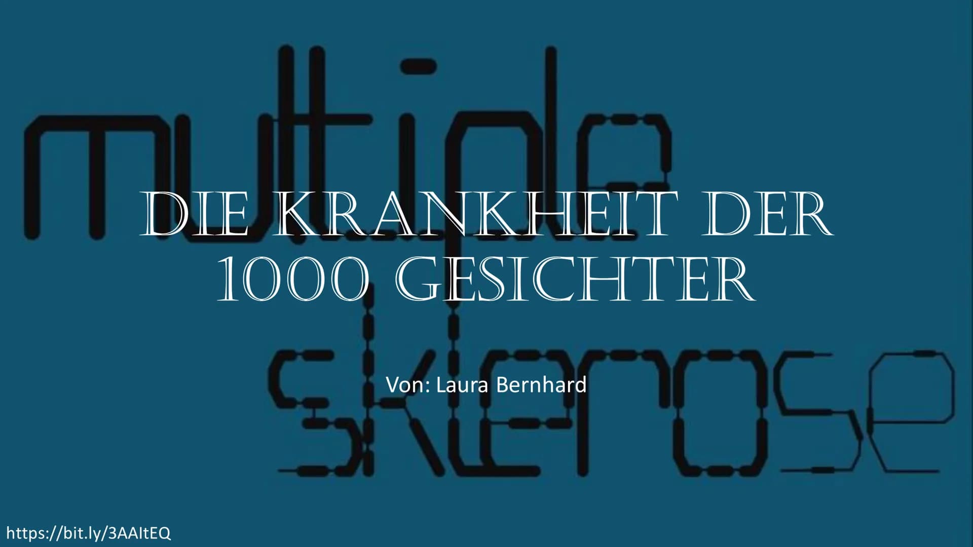 THE KRANKE
DIE KRANKHEIT DER
1000 GESICHTER
https://bit.ly/3AAltEQ
Von: Laura Bernhard
Sterose THEMEN
• Was ist Multiple Sklerose und wie hä