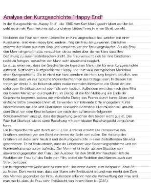 Know Analyse der Kurzgeschichte Happy End thumbnail