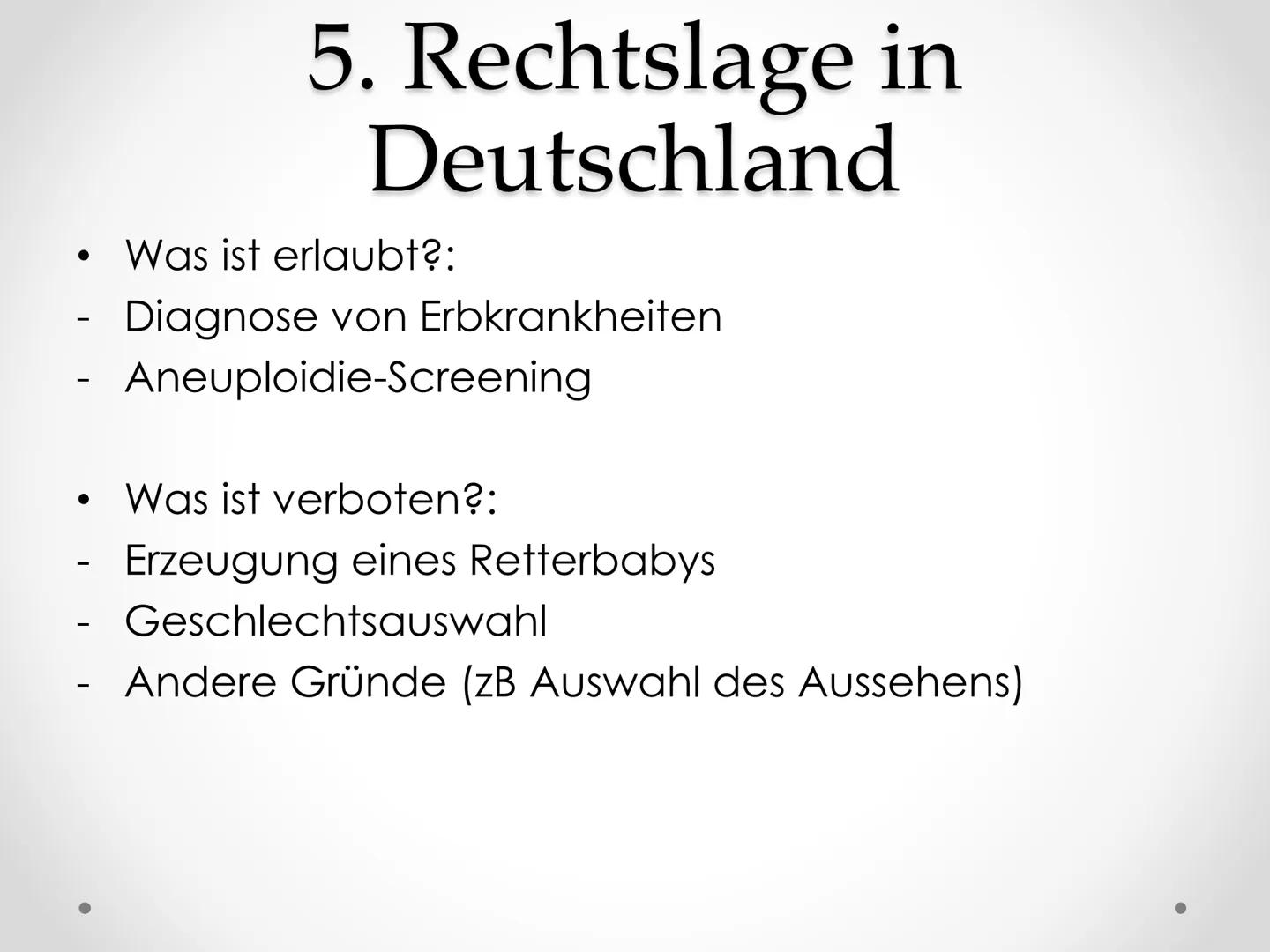 PID
Präimplantationsdiagnostik
GFS im Fach Biologie Gliederung
1. Allgemeines
2.
3. Verfahren
4. Ethische Aspekte
5. Rechtslage in Deutschla