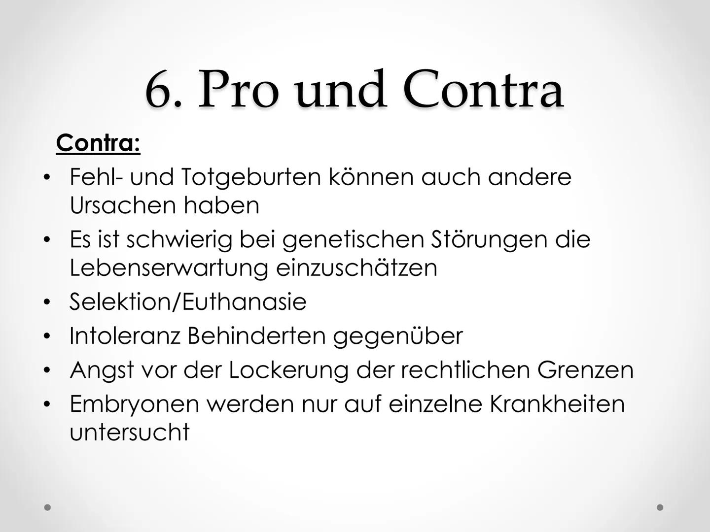 PID
Präimplantationsdiagnostik
GFS im Fach Biologie Gliederung
1. Allgemeines
2.
3. Verfahren
4. Ethische Aspekte
5. Rechtslage in Deutschla