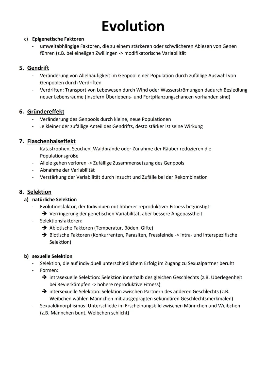 1. Charles Darwin - Evolutionstheorie
Moderne Evolutionstheorie/synthetische
,,struggle for life"
-
Evolution
2. Jean Baptiste de Lamarck
→ 