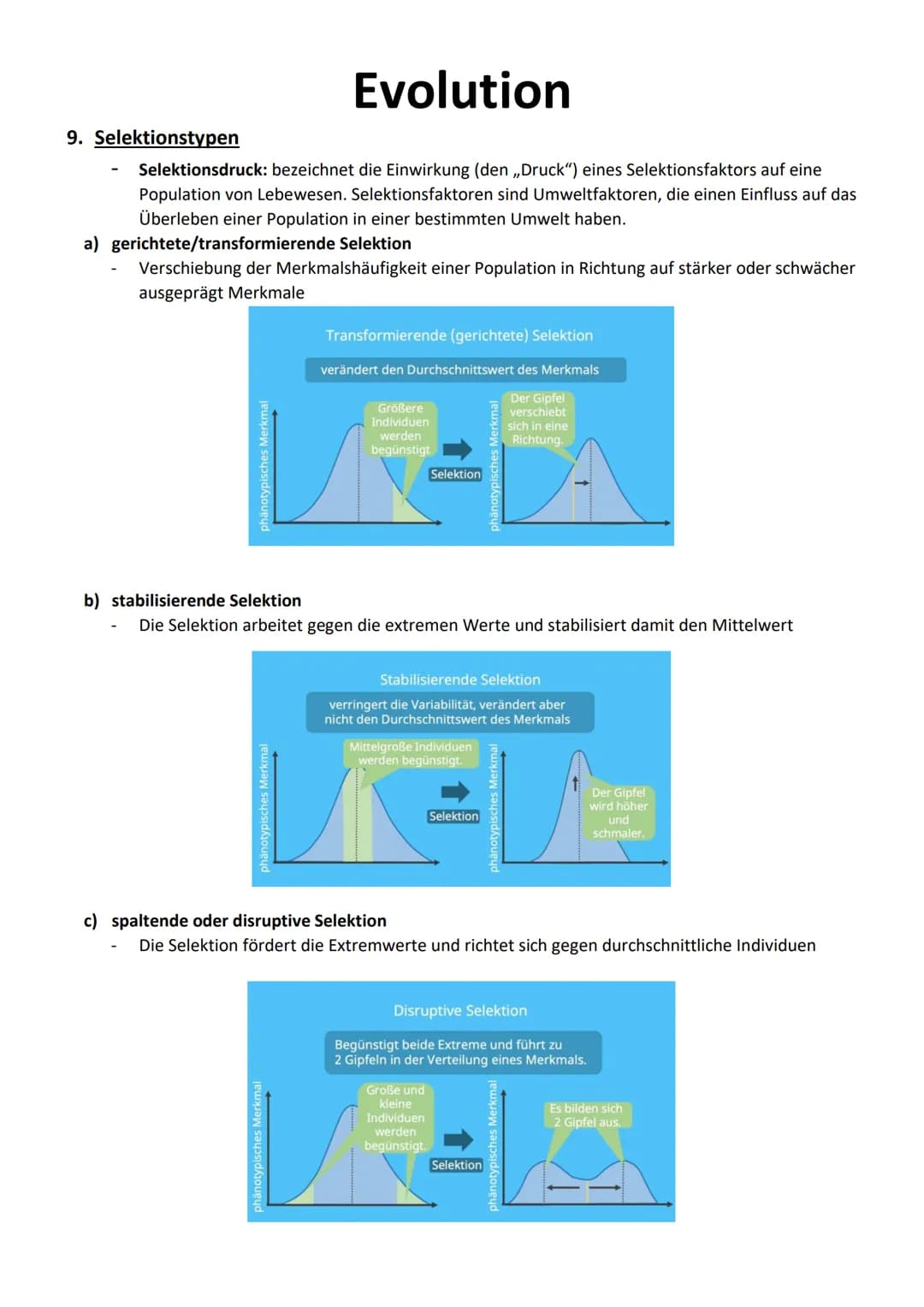 1. Charles Darwin - Evolutionstheorie
Moderne Evolutionstheorie/synthetische
,,struggle for life"
-
Evolution
2. Jean Baptiste de Lamarck
→ 