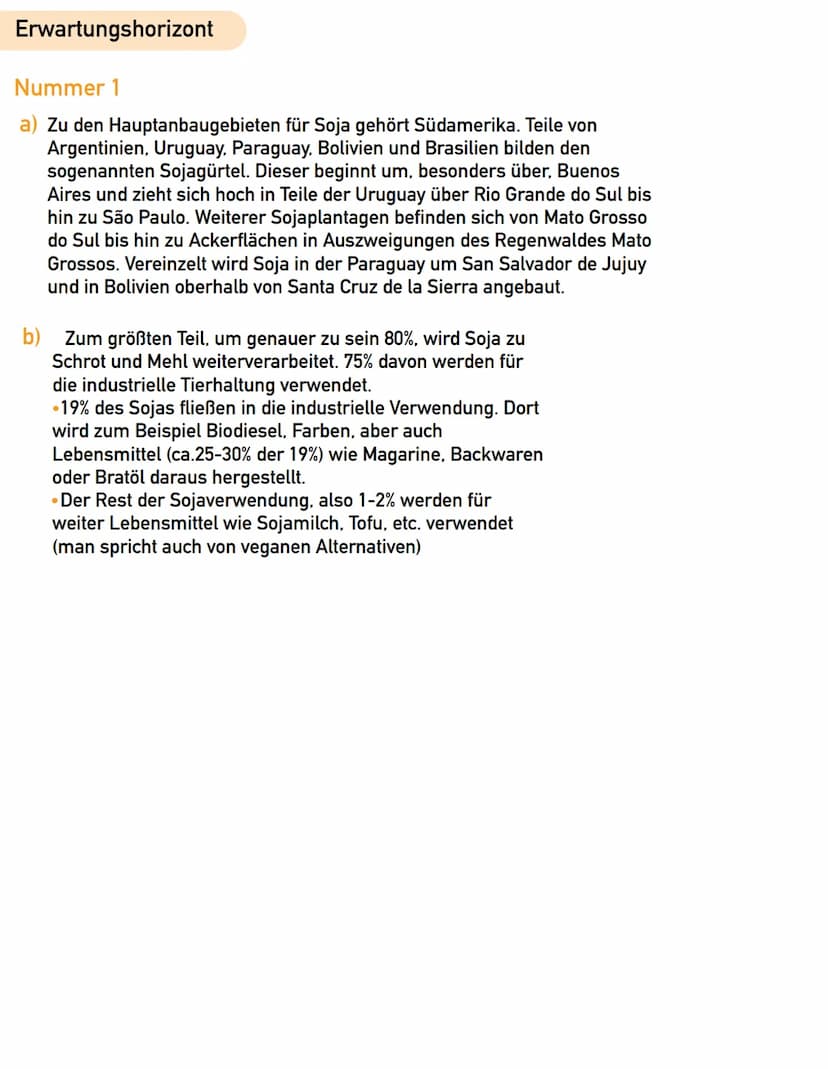 Sojaanbau im tropischen Regenwald
- Fluch oder Segen?
Aufgaben
1. a) Verorten sie Regionen Südamerikas, in denen Sojaanbau stattfindet (M.1)