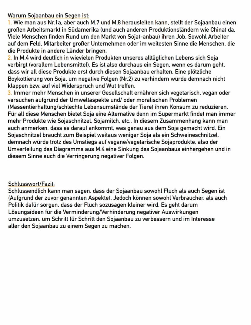 Sojaanbau im tropischen Regenwald
- Fluch oder Segen?
Aufgaben
1. a) Verorten sie Regionen Südamerikas, in denen Sojaanbau stattfindet (M.1)