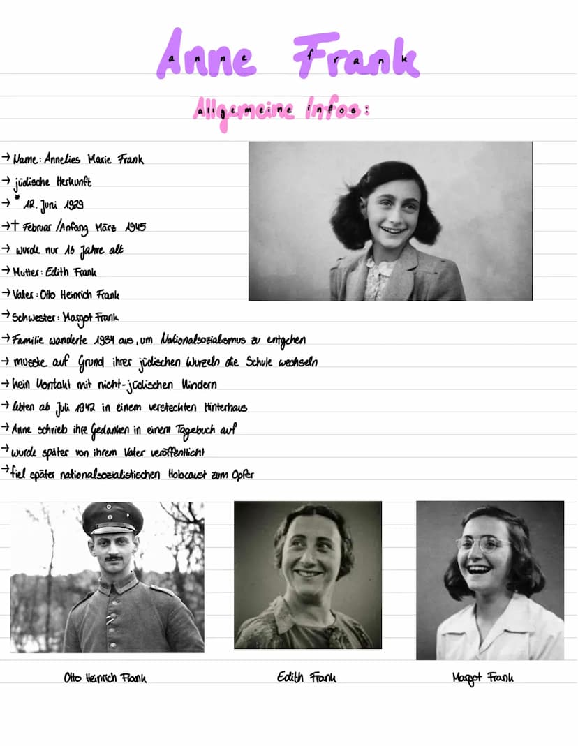 Anne Frank Allgemeine
→ Versteck
→ Leben im Haus
→ Tagebuch
→ Verrat
Infos
→ KZ
→ Anne Frank Gedenkorte
→ Quellen
Anne Frank
Gliederving → N