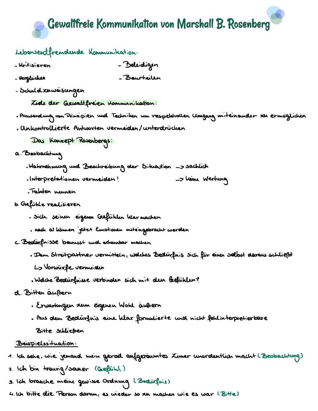 # Gewaltfreie Kommunikation von Marshall B. Rosenberg

Lebensentfremdende Kommunikation:
- Kritisieren
- Vergleichen
- Schuld zuweisungen
- 