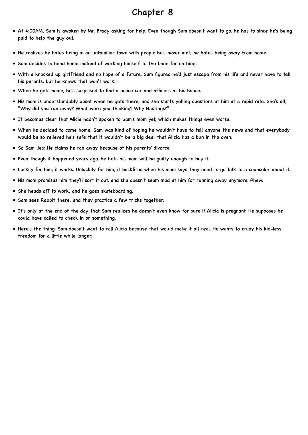 # Summary

Here's what you need to know about Sam Jones: He loves to skateboard and rides the rails every chance he gets. Like
most skaters,