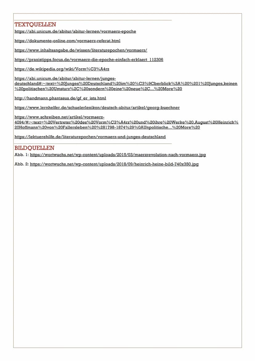 LITERATUREPOCHE IM ÜBERBLICK: VORMÄRZ
= Zeit vor der Märzrevolution (1815-1848)
HISTORISCHER HINTERGRUND
Grundgedanken entstammen aus der Fr