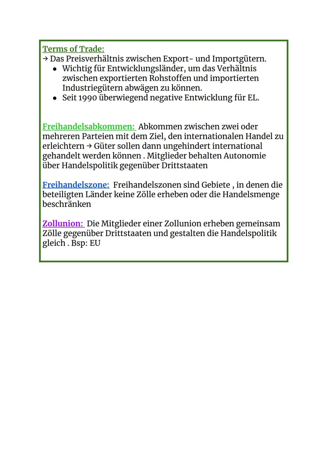 Definition:
-
Dimensionen der Globalisierung:
Wirtschaft
Gesellschaft
Weltvernetzung
Prozess der zunehmenden Internationalen (weltweiten)
Ve