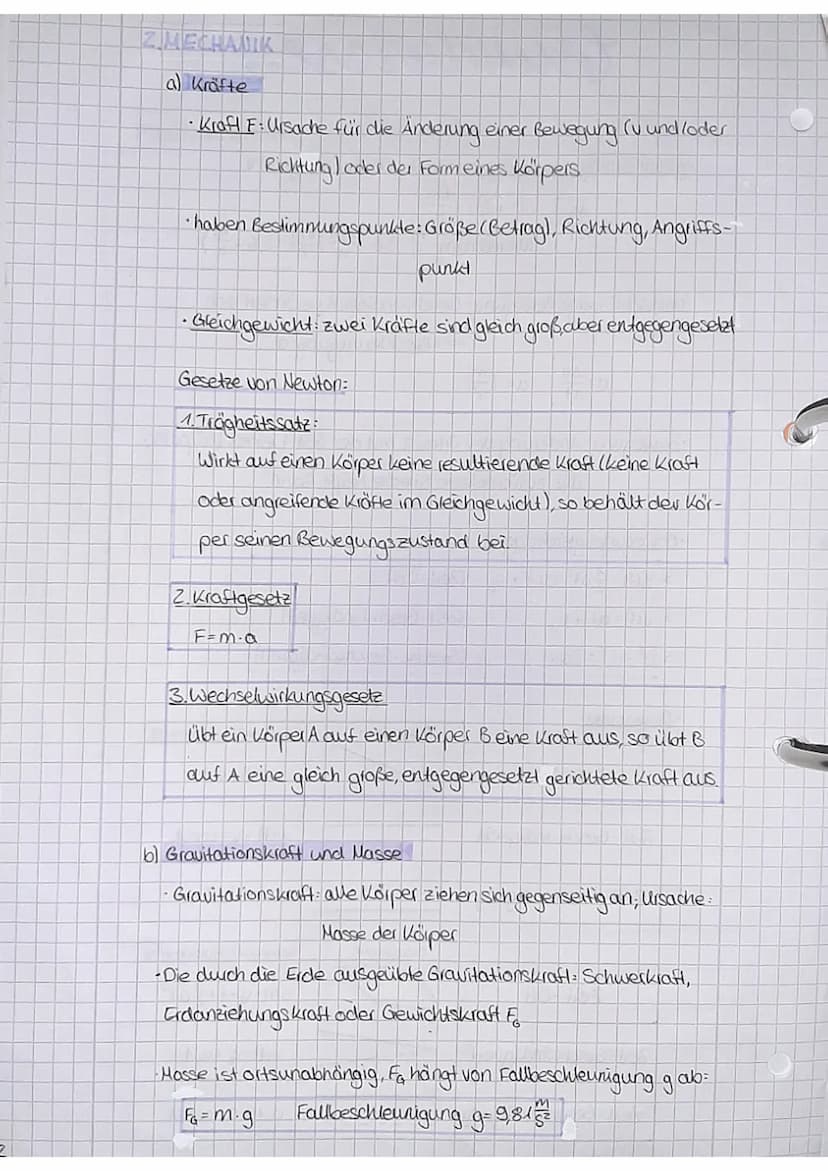 Grundwissen
1.BEWEGUNGEN
•gleichförmige Bewegung konstante Geschwindigkeit v
v=1mm / 1 km
a
AS
At
u= √2 g.h¹
• ungleichförmige Bewegung: Ges
