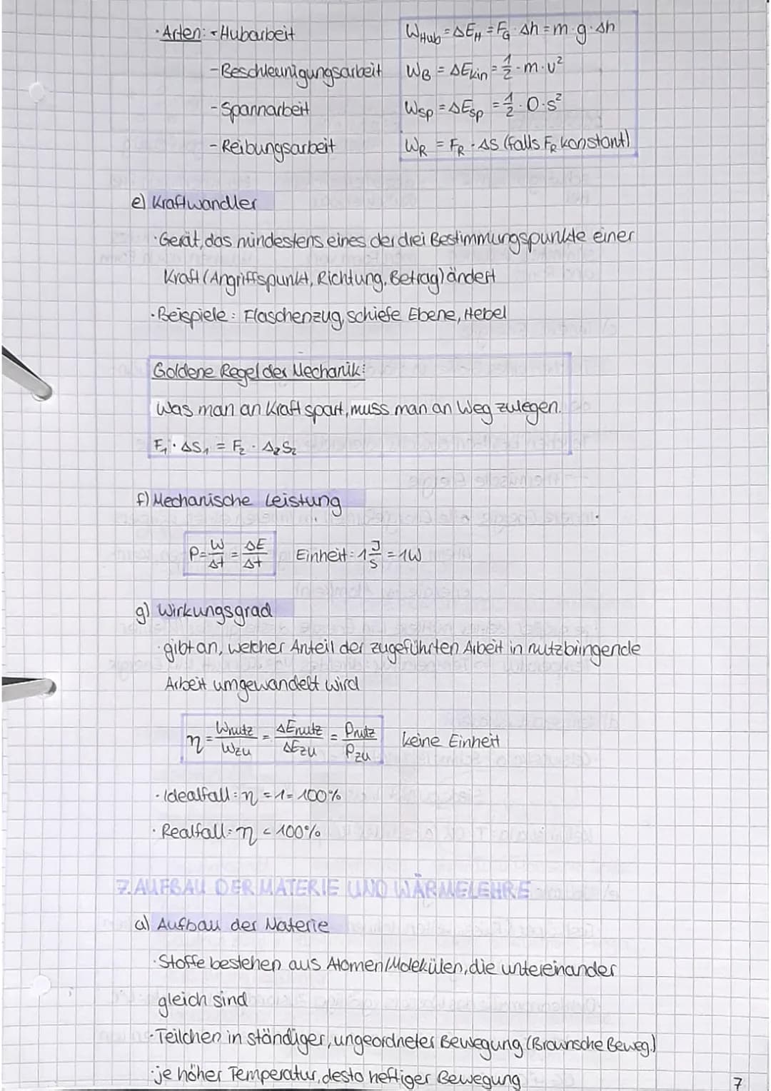 Grundwissen
1.BEWEGUNGEN
•gleichförmige Bewegung konstante Geschwindigkeit v
v=1mm / 1 km
a
AS
At
u= √2 g.h¹
• ungleichförmige Bewegung: Ges