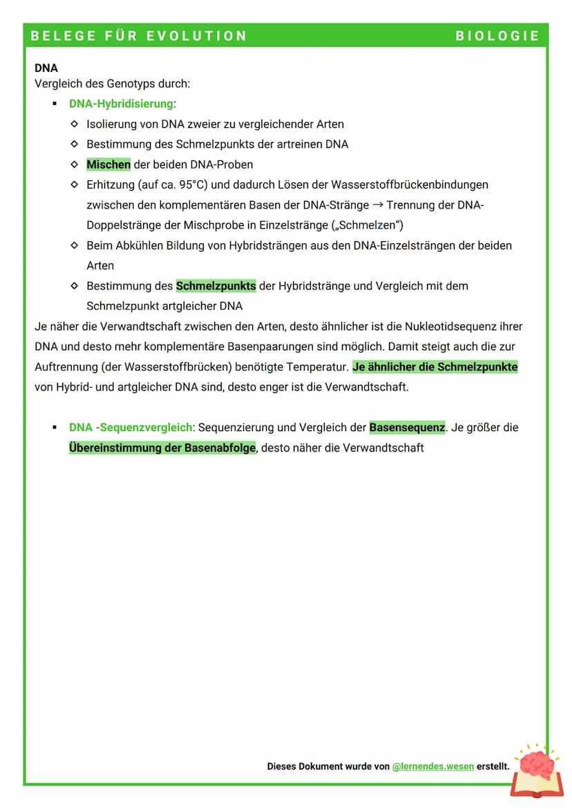 BELEGE FÜR EVOLUTION
→ Die Evolution der Arten, d.h. ihre Entstehung und ihr Wandel, lässt sich auf verschiedene Arten
belegen.
BELEGE FÜR
E