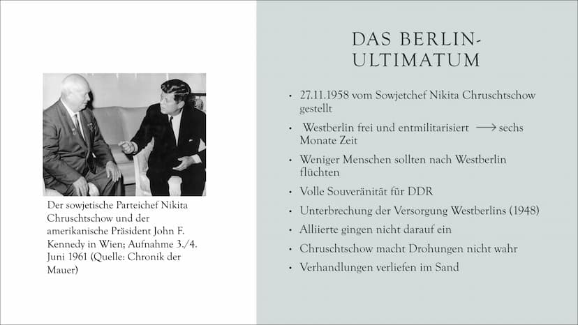 DER BAU
DER
BERLINER
MAUER
Eine Präsentation von
Laura und Emely
Lilli, INHALTS-
VERZEICH
NIS
Die Fluchtwelle
• Politische Gründe
●
●
●
●
●
