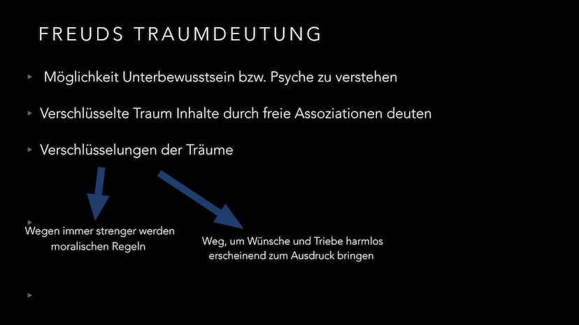 TRAUMDEUTUNG
SIGMUND FREUD ERSTER GEDANKE
X DEFINITION
▸ Schlaf: Ruhezustand des Körpers, in dem das Bewusstsein ausgeschaltet ist
(viele Kö