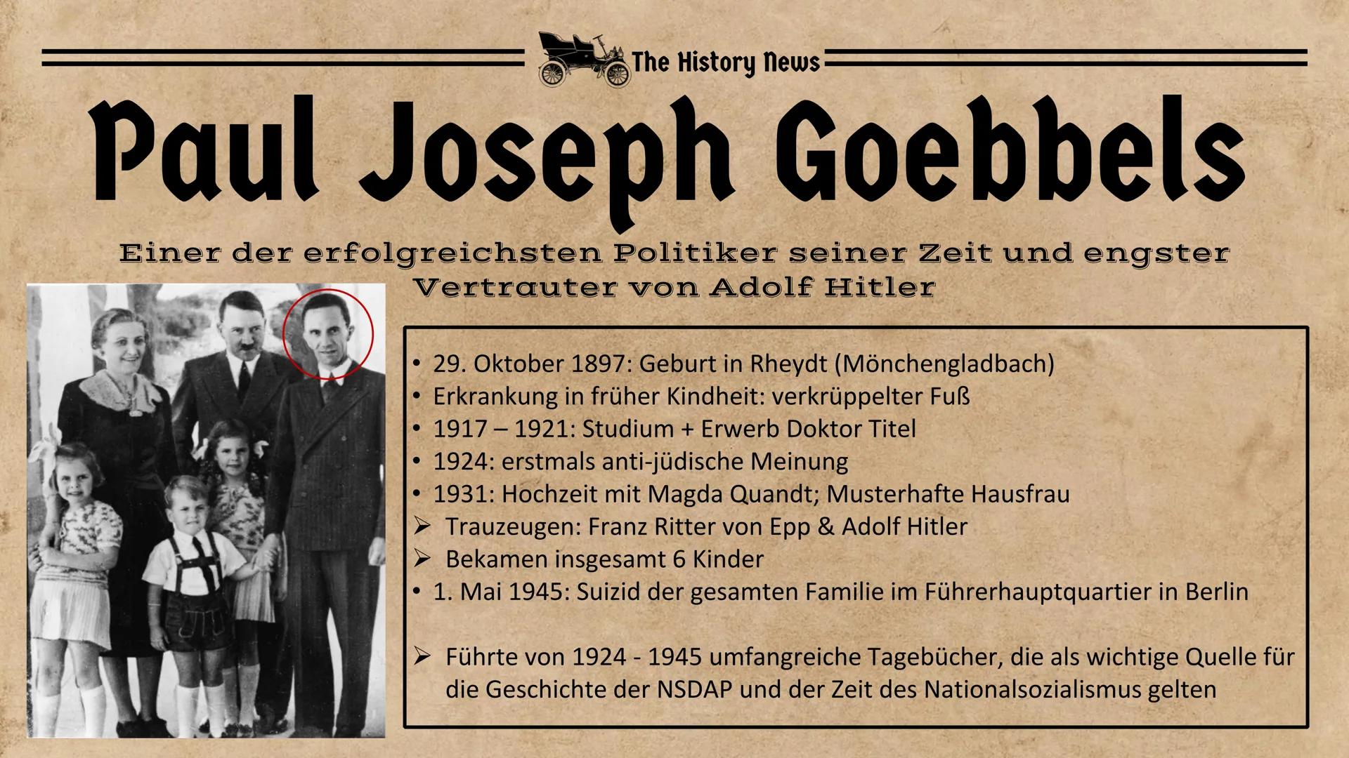 # The History News

September 1939

# Propaganda

Zur Zeit des

Nationalsozialismus Achtung
A
Varste
bei Gesprächen!
MATEJKO
Offsetdruck: Wi