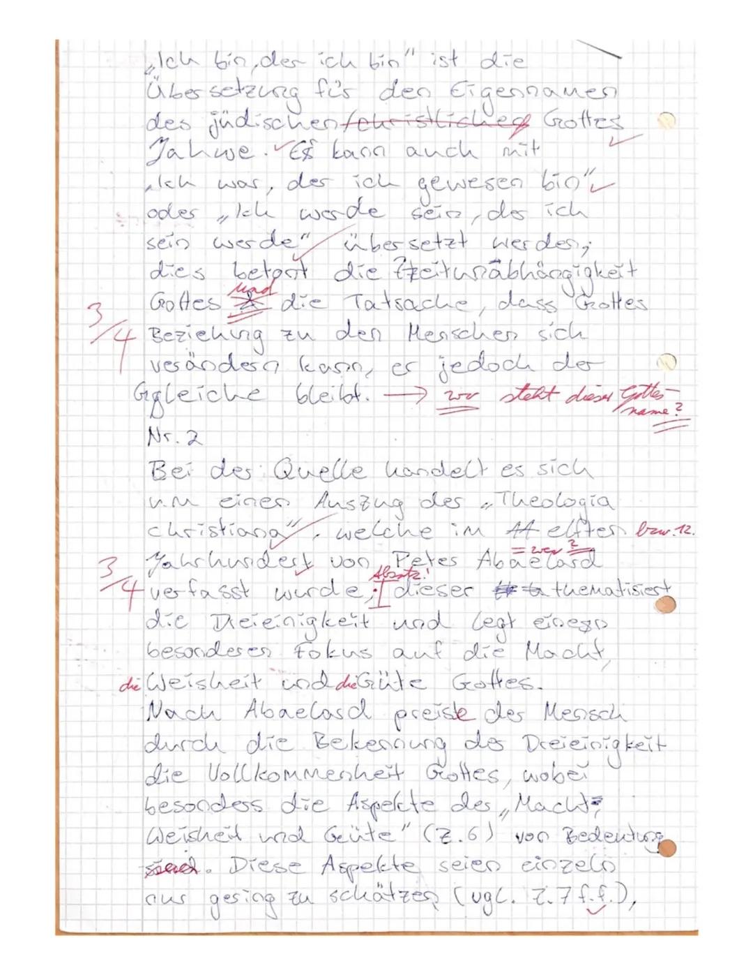 Religion, JI, Grundkurs
-Klausur-
29.11.2019
Name: Jacquelice

!!!Bitte in ganzen/vollständigen Sätzen antworten, den Basissatz, die
Zeilena