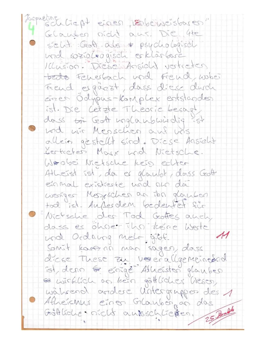 Religion, JI, Grundkurs
-Klausur-
29.11.2019
Name: Jacquelice

!!!Bitte in ganzen/vollständigen Sätzen antworten, den Basissatz, die
Zeilena