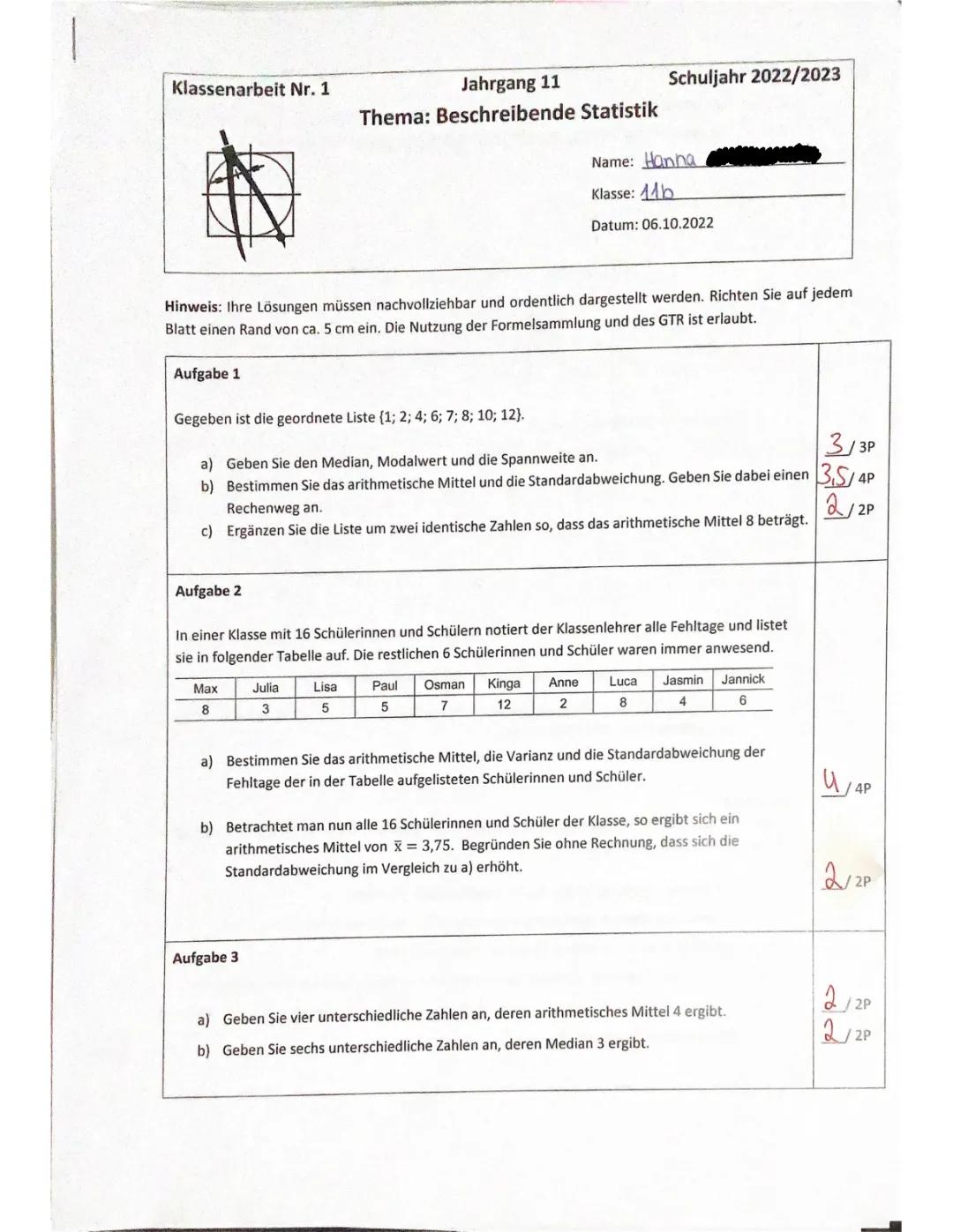 Beschreibende Statistik 