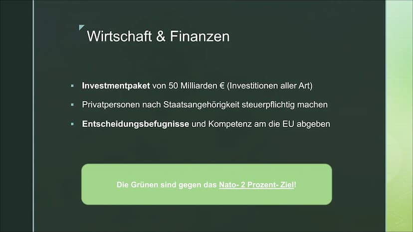 Franka Hahn, Medea Will,
Sarah Brell - Q1b
..Deutschland: alles ist drin“
Bündnis 90
Die Grünen
- seit 1983 - Verkehr
▪ Vision Zero: Tempoli