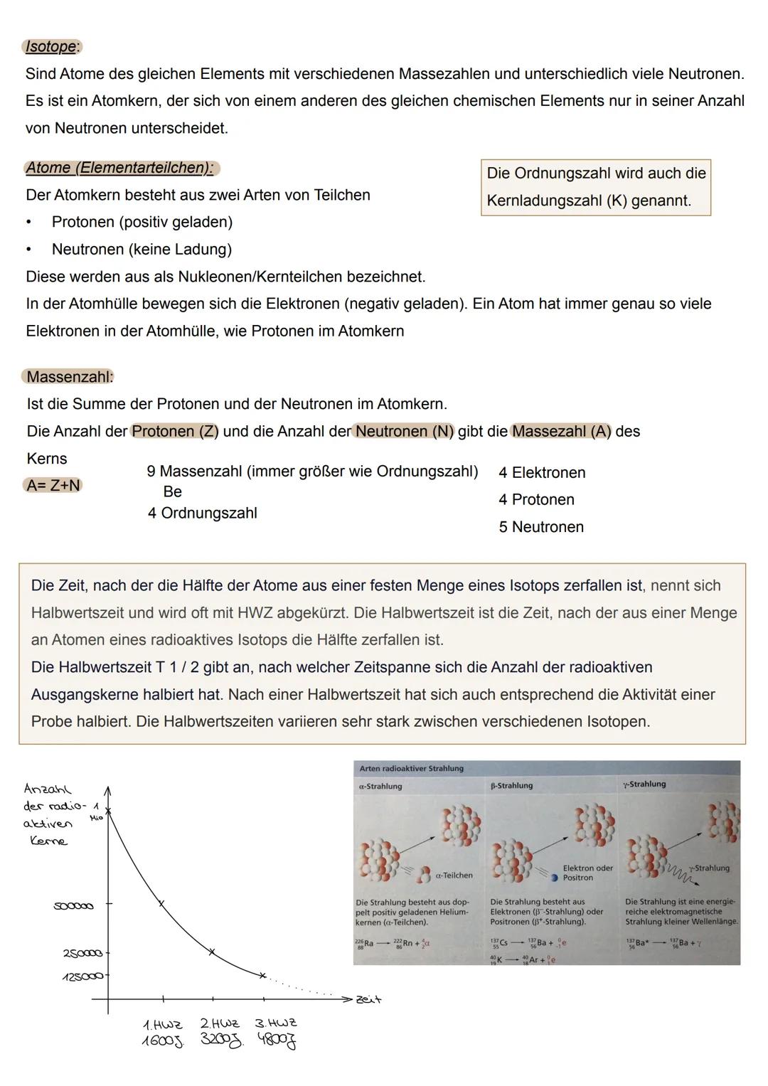 # Kernphysik

Was ist Radioaktivität:

Ist die Eigenschaft von Atomkern, sich in andere Atomkerne
umzuwandeln.

Nachweis radioaktiver Strahl