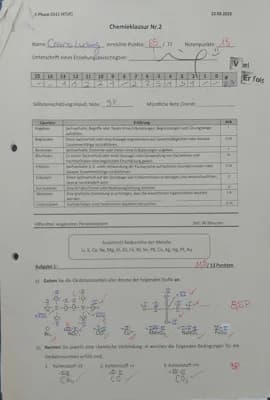 Know Klausur GK - 13 Punkte - Baterrien, Oxidationszahlen, Redoxreaktion thumbnail