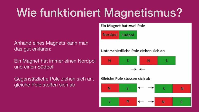 Grundlagen des Magnetismus • Was ist Magnetismus?
Ferromagnetismus
• Wie funktioniert Magnetismus?
Magnetfelder
Magnetischer Nord- und Südpo