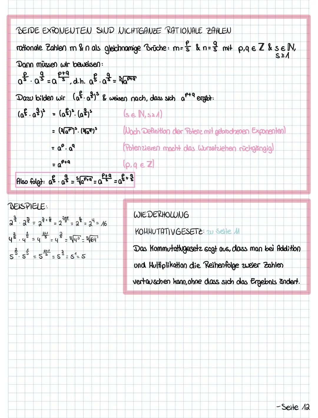 Multiplizieren von Potenzen mit gleicher Basis
POTENZGESETZ NR. 1.
Die erste Potenzregel wird verwendet, wenn zwei Potenzen miteinander mult