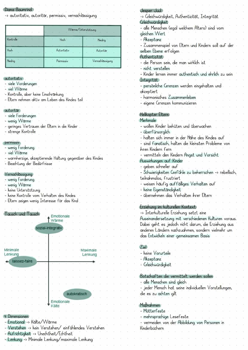 Kurt Lewin
-> autoritär, demokratisch, laissez-fair
autoritär
Merkmale
überwiegend strafendes Erziehungsverhalten
- feste Regeln und Befehle