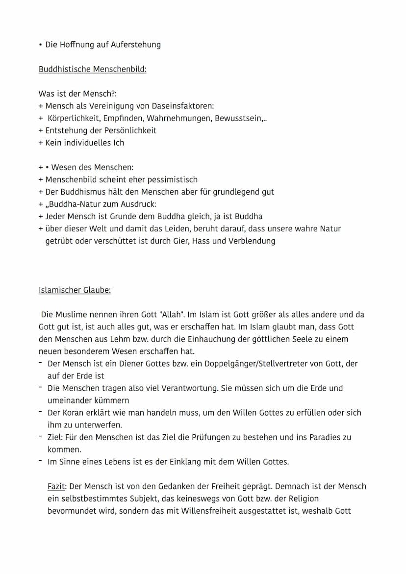 Menschenbild
Naturwissenschaftliche Menschenbild:
• Menschen besitzen einen freien Willen und eine Instinktfreiheit
Ohne Gesellschaft, Kein 