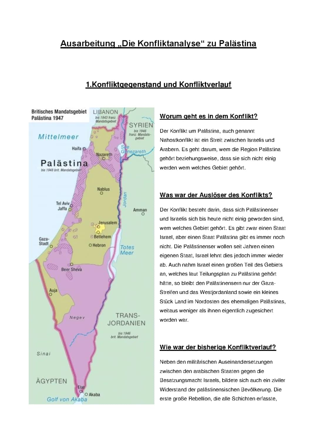 Palästina und Israel Konflikt einfach erklärt – Wer hat angefangen?