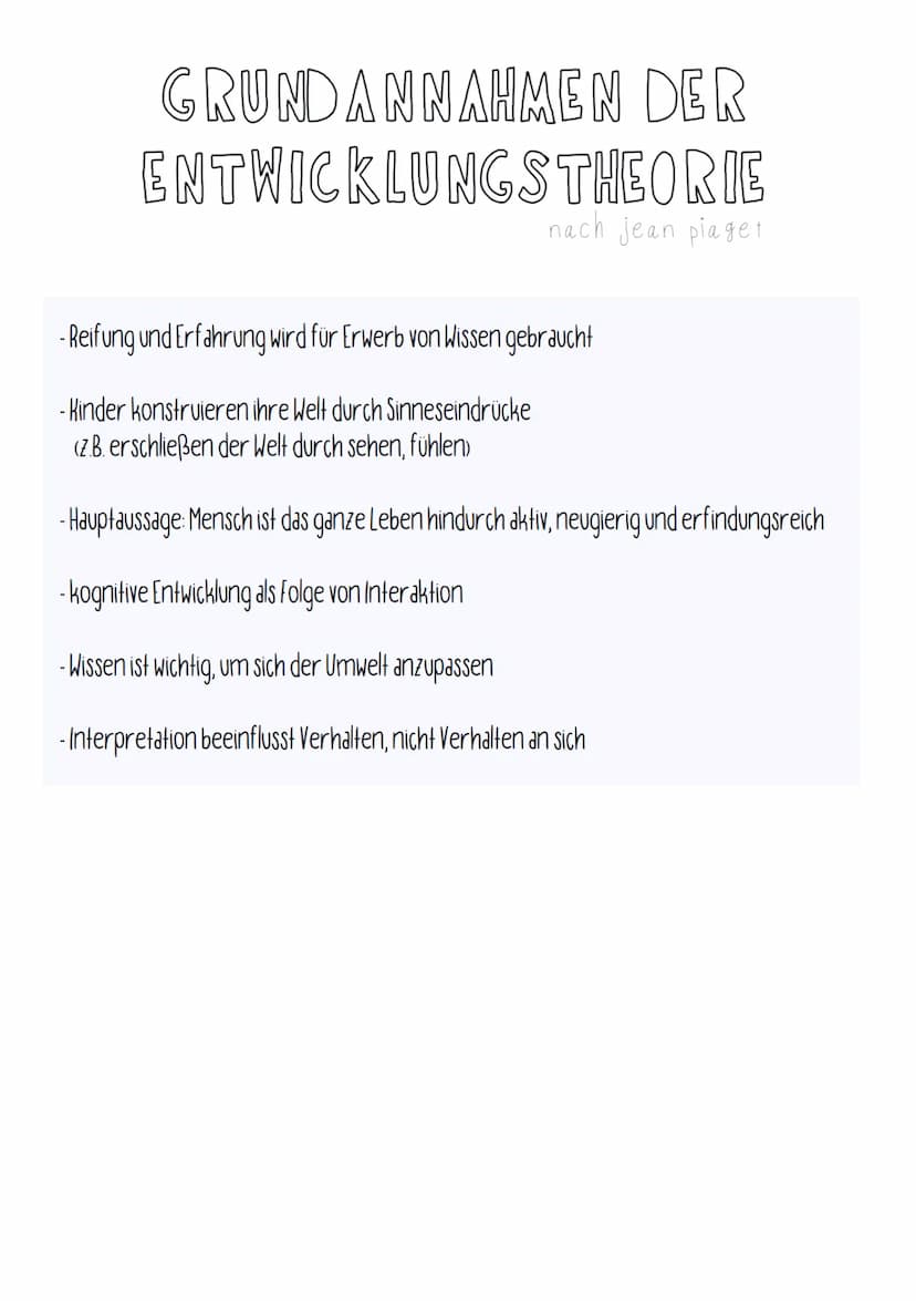 GRUNDBEGRIFFE
KOGNITIVER ENTWICKLUNG
nach jean plaget
momentanem Wissen,
Fähigkeiten,
Verständnis
ADAPTION
Streben nach Äquibrilation zwisch