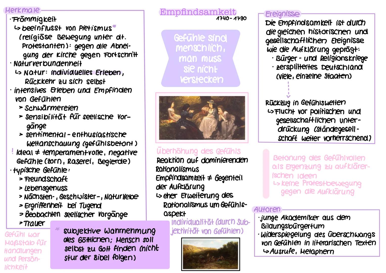 Merkmale
Frömmigkeit
L> beeinflusst von Pietismus*
(religiöse Bewegung unter dt.
Protestanten): gegen die Abnei-
gung der Kirche gegen Forts