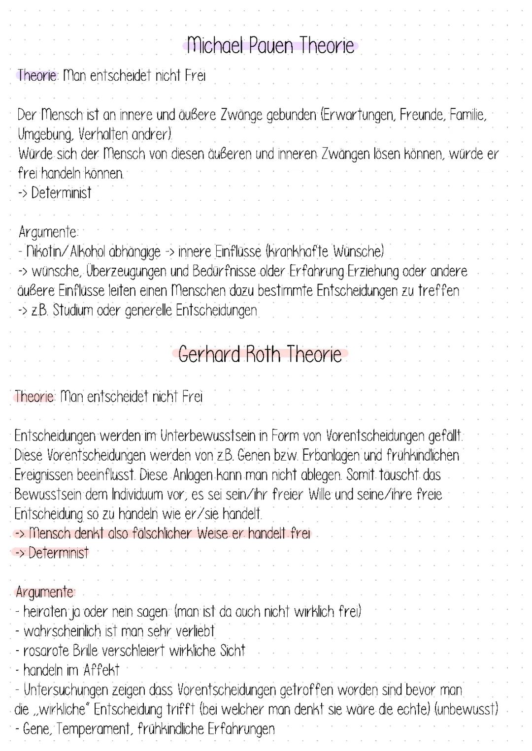 Willensfreiheit Theorien 