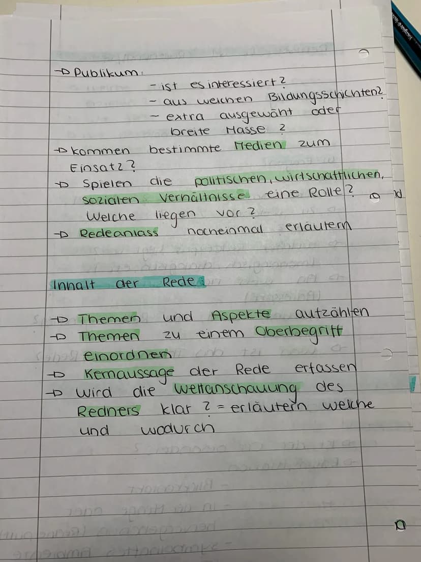 Beurteilen
und
Fazit
der Rede
-D Zusammenfassung der wichtigsten
Analyse ergebnisse
& Welche Relevanz hinsichtlich
des historischen
Kontext 