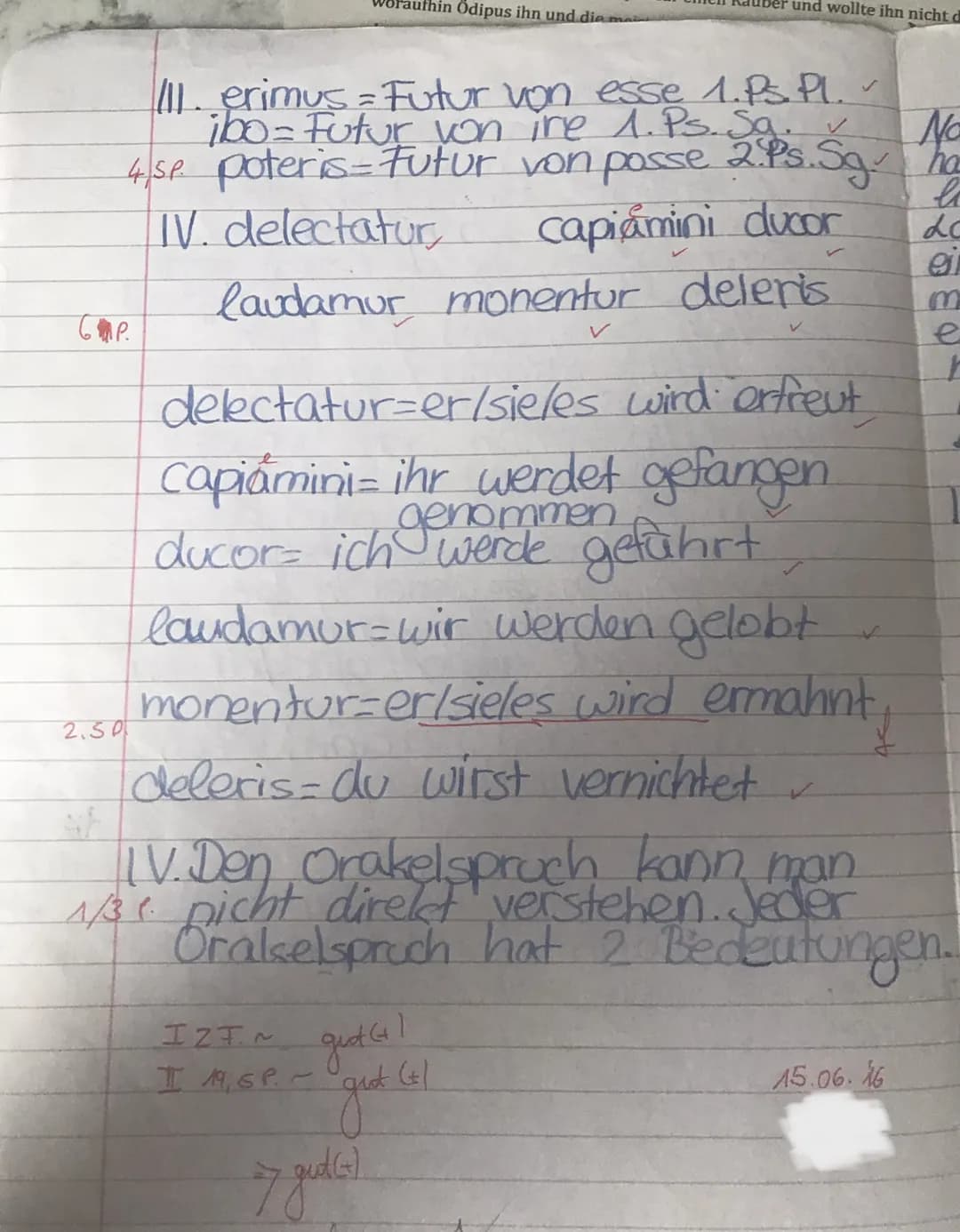 1
Laios, der König von Theben, suchte einst das Orakel von Delphi auf:
Postquam Laios templum Apollonis intravit, ad Pythiam dixit: „Audi
su