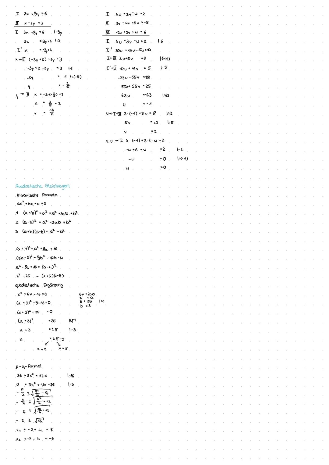 Zahlenbereiche
(₁.FT
Be
Schriftliches rechnen
1938
+471
2409
Z
-91
115
104
936 52 = 18
416
416
Q
-104
2325 13.148,84
R
Rechengesetze
60
^
36
