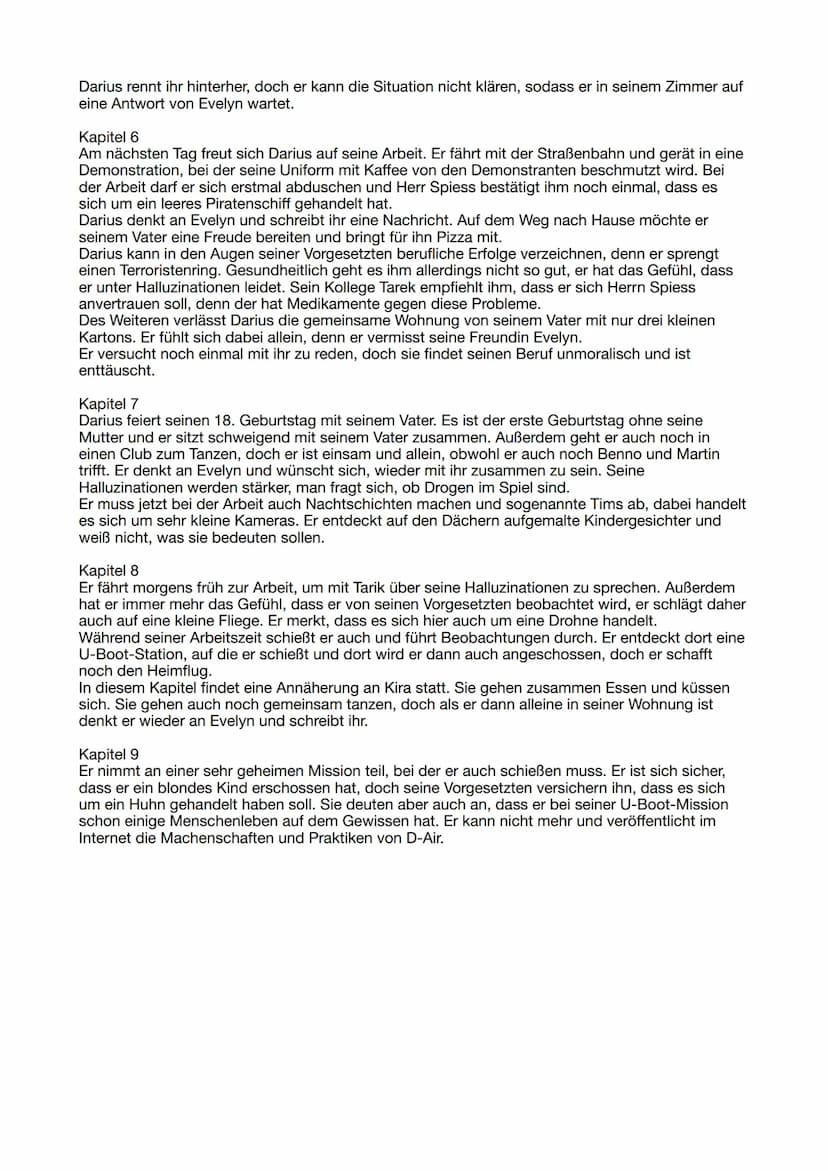 Inhaltsangabe Der Drohnenpilot
Kapitel 1
Darius spielt mal wieder ganz vertieft das Computerspiel Raid, er ist kurz davor, das Spiel zu
been