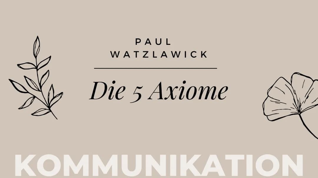 Die 5 Axiome