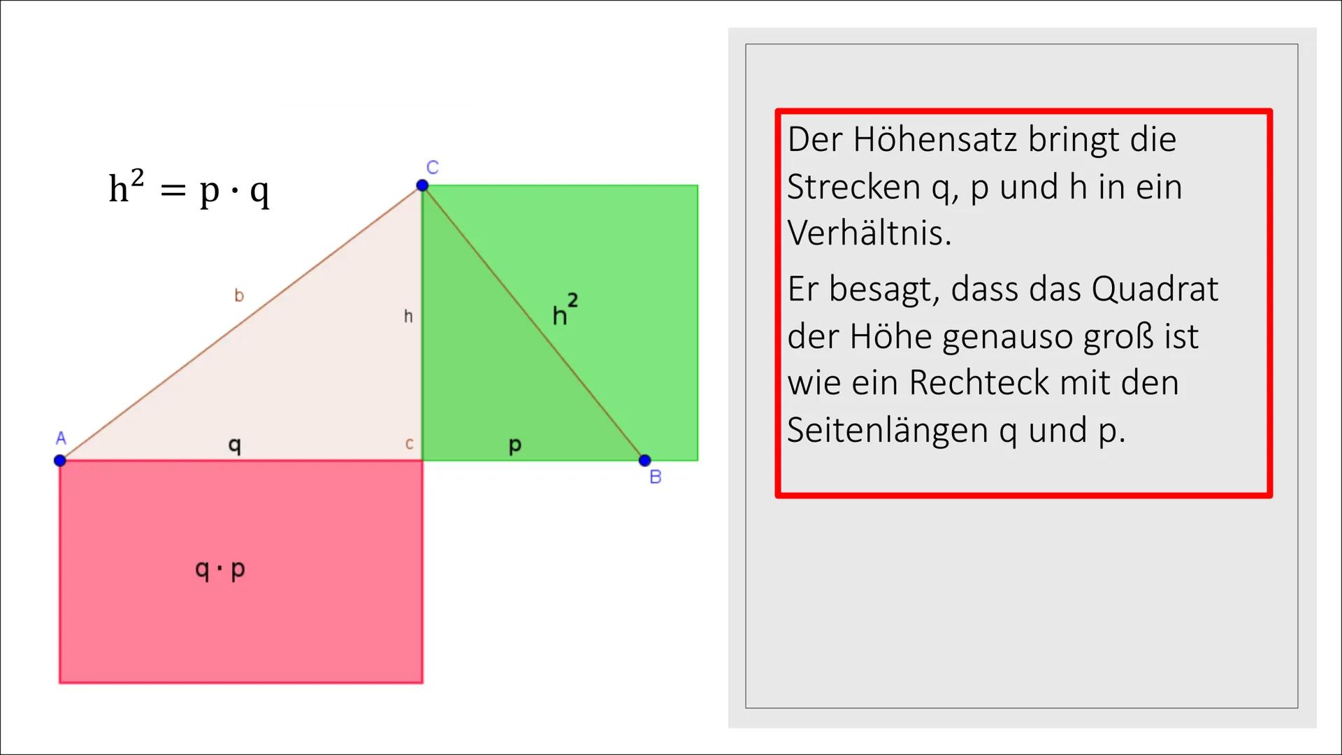 ```markdown
8
4
C
५
ייייייייי
384
-153
231
C
Ca
Сь
α
B
AC
A
C
B
2
E
+
Höhensatz des Euklid
2a+3b-1
λ
μ
IX
2
=a+b²
D
``` # Höhensatz

*   der